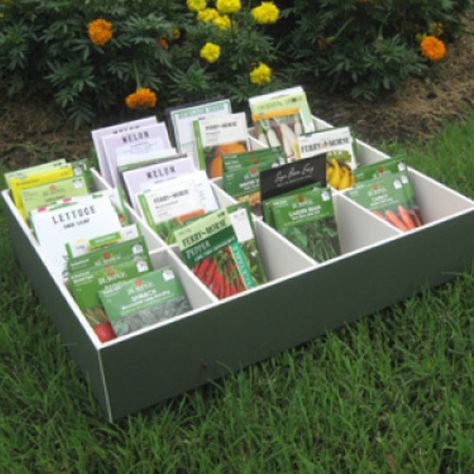 DIY Seed Packet Storage Box - FineGardening Seed Organizer, Diy Seed Packets, Planting Dates, Seed Storage, Tie Box, Spring Planting, Seed Box, Storage Room Organization, Seed Packaging