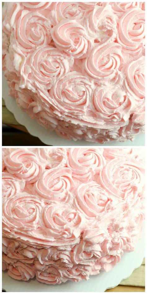 Easy Manicotti Recipe, Champagne Cake Recipe, Pink Champagne Cake, Manicotti Recipe, Champagne Cake, Penn Station, Bowl Cake, Cake Bars, Roses Pink