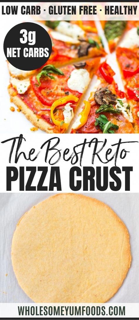 #LowCarbFoodRecipes Almond Flower Pizza Crust, No Flour Pizza Crust, No Carb Pizza Crust, Almond Flour Pizza Crust Recipe, Almond Flour Pizza, Low Carb Food Recipes, Low Carb Pizza Crust, Paleo Pizza Crust, Almond Flour Pizza Crust