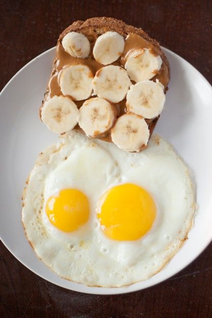 Peanut butter toast with banana and over easy eggs Toast With Banana, Brekkie Ideas, Toast And Eggs, Butter On Toast, Eggs Over Easy, Toast With Egg, Peanut Butter Toast, Butter Toast, Over Easy Eggs