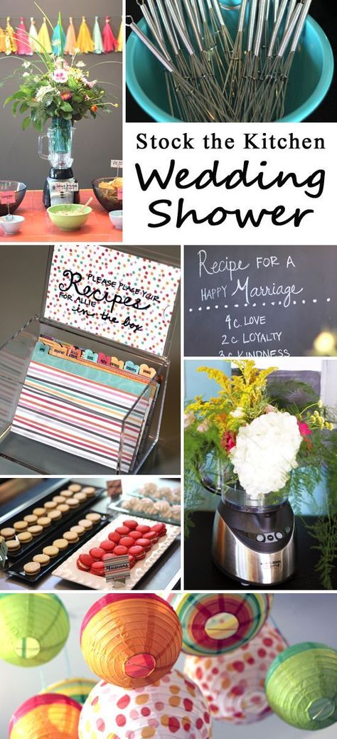 Stock the Kitchen is a perfect theme for a wedding/bridal shower and this post is full of tips for kitchen themed activities, decor, games and favors! Stock The Pantry Shower, Bridal Shower Kitchen Theme, Kitchen Wedding Shower, Bridal Shower Quotes, Wedding Shower Food, Shower Quotes, Cooking Theme, Kitchen Bridal Shower, Kitchen Shower