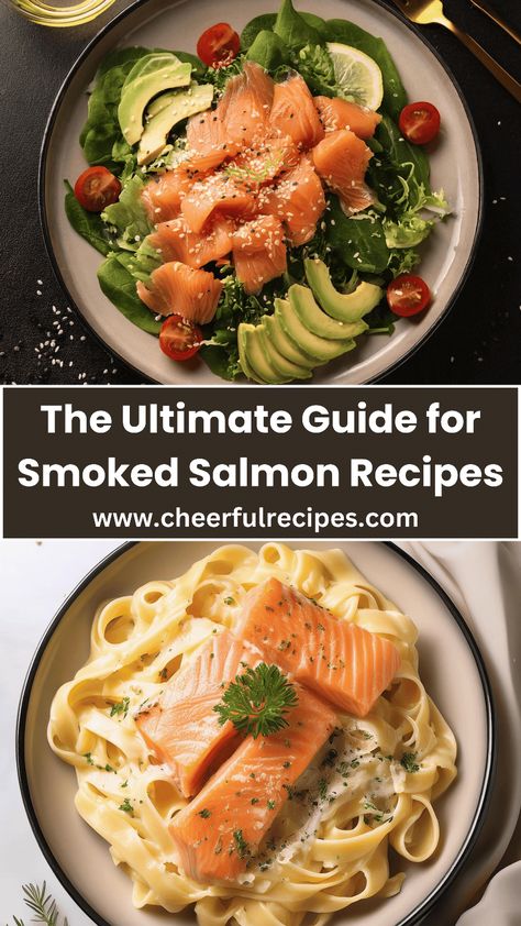 🚨 Smoked salmon lovers, unite! 🚨

Want to level up your meals with irresistible, gourmet flavors?

From loaded bagels to creamy pastas and fresh salads, these recipes will have you drooling! 😍✨

Whether it’s brunch or dinner, you’ll impress with these easy, mouthwatering dishes.

Ready? Dive into the Ultimate Smoked Salmon Guide! ⬇️

#SmokedSalmonLove #RecipeGoals Recipes With Smoked Salmon, Smoked Salmon Dinner, Creamy Pastas, Salmon Recipes Easy, Smoked Salmon Canapes, Best Smoked Salmon, Smoked Salmon Pasta, Best Salmon Recipe, Sushi Ingredients