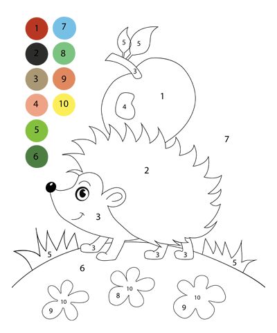 Get free logical games Hedgehog Coloring Page, Colors Coloring Pages, Apple Coloring Page, Color By Number Worksheet, Hedgehog Colors, Number Worksheet, Learn Arabic Alphabet, Baby Learning Activities, Logic Games