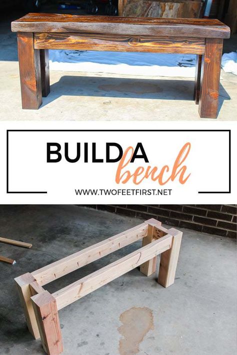 Build A Bench, Diy Bank, Diy Wood Bench, Wood Crafting Tools, Kreg Jig, Diy Bench, Diy Holz, Popular Woodworking, Woodworking Jigs