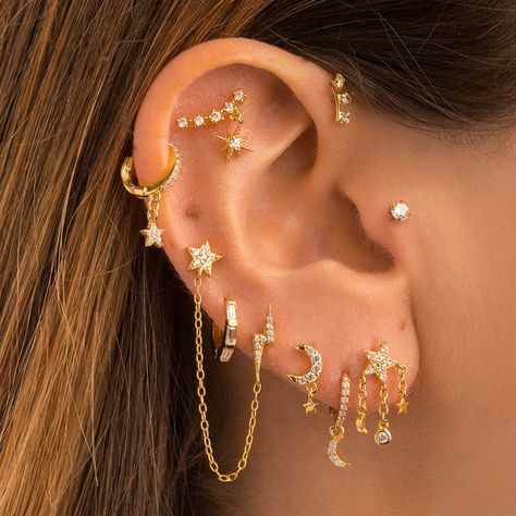 Climbing Earrings, Tragus Conch, Ear Party, Piercing Tattoo, Jewelry Inspo, 925 Sterling Silver Earrings, Tragus, Earings Piercings, Ear Piercings