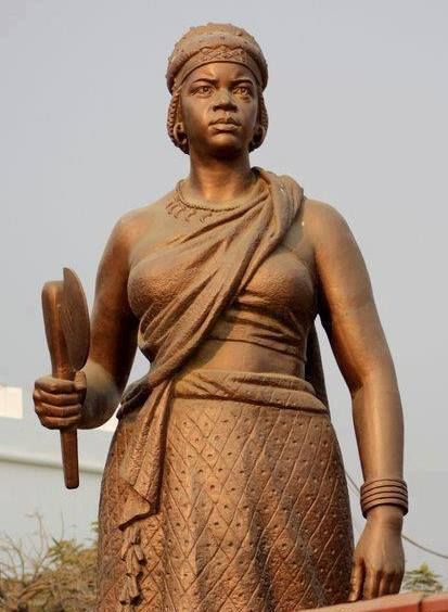 Statue of Nzinga in Luanda, Angola Queen Nzinga, Chemical Diet, Amazon Queen, African Royalty, Black Knowledge, Extraordinary Women, Warrior Queen, African Queen, African Diaspora