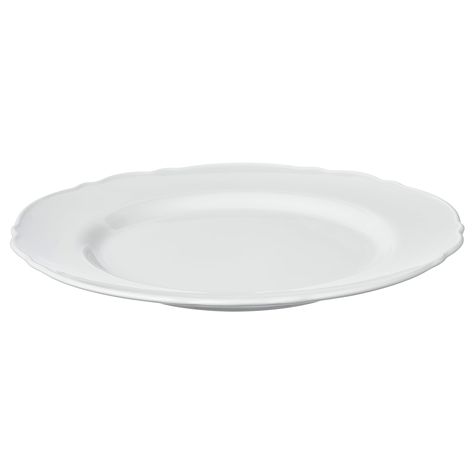 IKEA UPPLAGA White Plate Ikea Upplaga, Ikea Teller, Colorful Table Setting, Plates And Bowls Set, Tv Dinner, Organization Furniture, Ikea Home, White Plate, Ikea Family