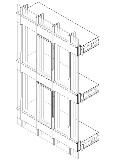 Glass Building Architecture, Curtain Wall Detail, Team V, Structural Drawing, Skyscraper Architecture, Architectural Section, Eindhoven, Detailed Drawings, Diagram Architecture