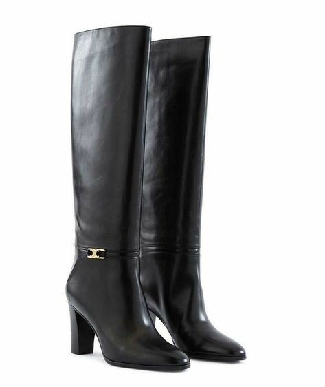 Wide Shaft Boots, Shoe Rotation, Celine Boots, Best Boots, Celine Shoes, Trending Heels, Luxury Boots, Leather Bustier, Nude Pumps