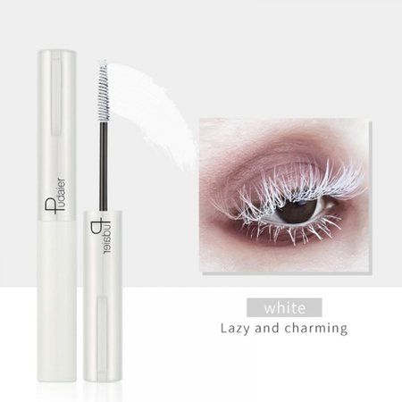 Mascara White, White Mascara, Mascara Eyes, Glitter Mascara, Long Lashes Mascara, Color Mascara, Lengthen Eyelashes, Colored Mascara, Curling Mascara