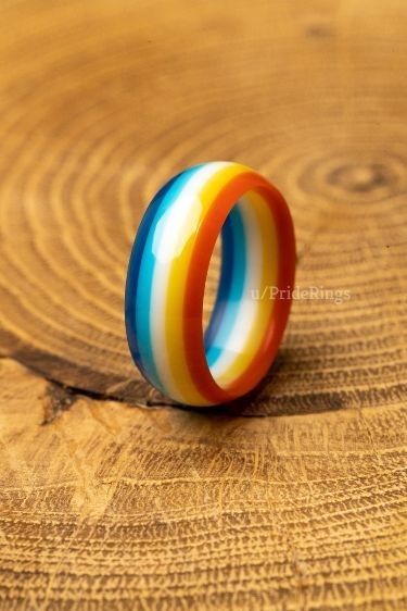 Aroace Jewelry, Aroace Ring, Aro Ring, Pride Rings, Gay Jewelry, Pride Jewelry, Ace Pride, Flag Pride, Pride Jewellery