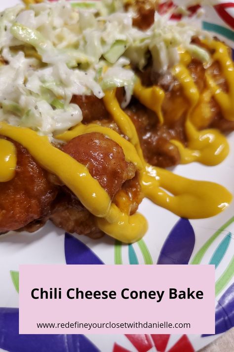 All the love of chili cheese coney and tater tots in one terrific casserole! Hot Dog Sauce, Chili Cheese Dogs, Cheese Packaging, Cheese Dog, Chili Cheese, Tater Tots, Pickle Relish, On My Own, Coleslaw