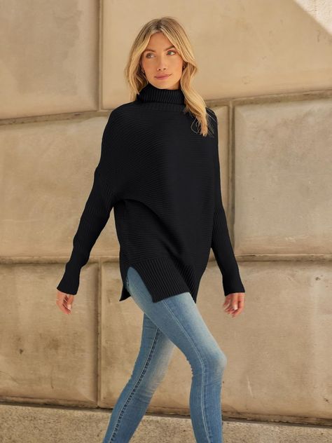 Oversize turtleneck sweater, Tap to shop...As an amazon affiliate I earn from purchases. Oversized Turtleneck Sweater Dress, Sweaters Fall, Turtleneck Sweaters, Oversized Turtleneck Sweater, Sweater Season, Buy Sweaters, Chic Skirts, Oversized Turtleneck, Sweater Trends