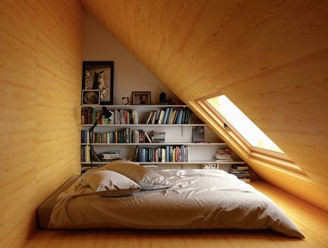 Low Ceiling Attic Bedroom, Attic Bedroom Decor, Low Ceiling Attic, Low Ceiling Bedroom, Small Attic Bedroom, Attic Design Ideas, Attic Room Ideas, Cozy Attic, Attic Bedroom Designs