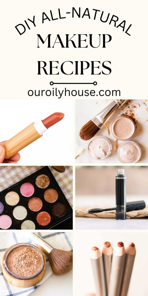 Making your own DIY makeup is easy, enjoyable, and far better for your skin than anything you can buy in-store. So ditch the chemicals and go for homemade! Take your pick from this collection of DIY makeup recipes and give one a go. Homemade Makeup Recipes, Diy Organic Makeup Recipes, Diy Makeup Primer Recipes, How To Make Natural Makeup, Homemade Natural Makeup, Diy Foundation Liquid Homemade, Diy Natural Makeup Recipes, How To Make Homemade Makeup, Homemade Makeup Products