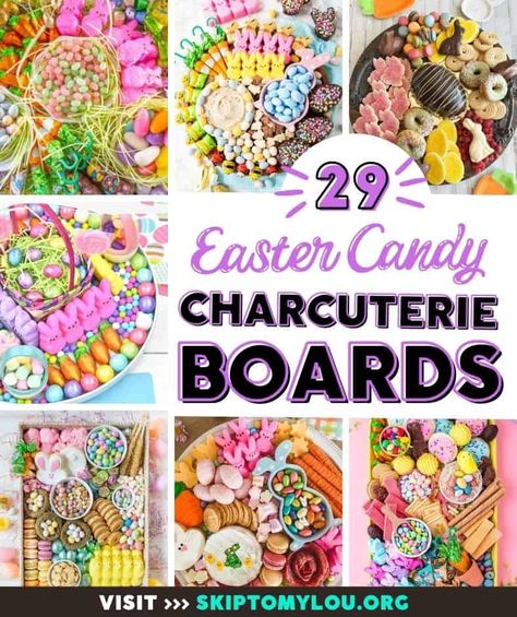 29 Easy Easter Candy Charcuterie Board Ideas Easter Dessert Charcuterie Board Ideas, Easter Snack Charcuterie Board, Easter Candy Board Ideas, Easter Dessert Charcuterie Board, Picky Eater Charcuterie, Easter Candy Charcuterie Board Ideas, Charcuterie Board Picky Eater, Easter Dessert Board, Candy Charcuterie Board Ideas