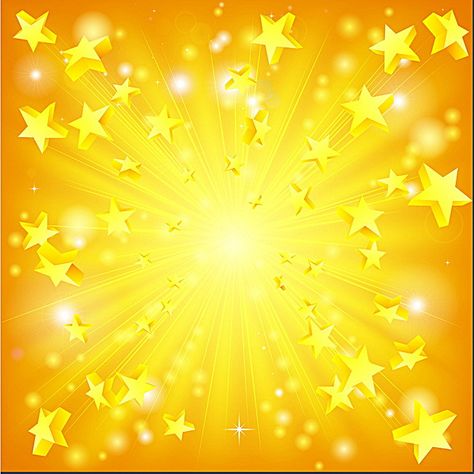 Yellow star Gfx Background, 3d Stars, Stars Background, Confetti Design, Background Bright, Orange Party, 3d Star, 3d Abstract, Star Background