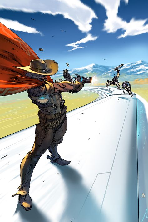 Mccree Overwatch Fanart, Mccree Overwatch, Overwatch Wallpapers, Creation Art, Overwatch Fan Art, Overwatch 2, Whatsapp Wallpaper, 다크 판타지, Superhero Design