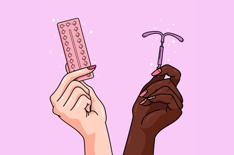 Contraception Methods with Hands:  IUD and Contraceptive Pills Doctor Logos, Contraception Methods, Contraceptive Pill, Reproductive Rights, Graphic Design Trends, Wall Art Designs, Creative Fabrica, Linux, Peace Gesture