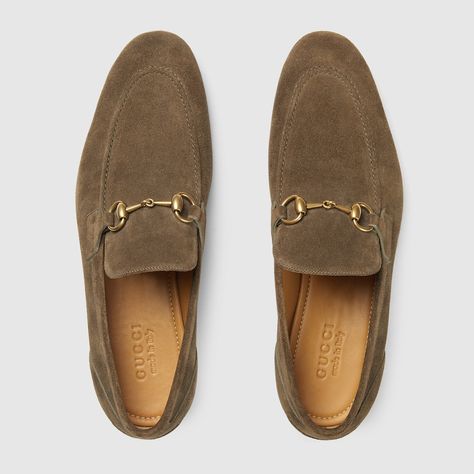 Shop the Men's Gucci Jordaan loafer in brown at GUCCI.COM. Enjoy Free Shipping and Complimentary Gift Wrapping. Gucci Loafers Men, Suede Loafers For Men, Gucci Jordaan Loafer, Mens Suede Loafers, Gucci Jordaan, Loafers For Men, Black Men Fashion Swag, Gucci Loafers, Mens Gear