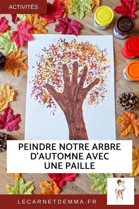 Aujourd’hui c’est le 1er jour de l’automne, alors voici notre activité manuelle traditionnelle automnale. J’adore proposer aux enfants un arbre d’automne en utilisant différentes techniques. Cette année, nous avons utilisé une paille et de la peinture. Une idée d'activité manuelle simpe, rapide et facile. Activité créative et bricolage pour les maternelles et les primaires Thème automnale. DIY, déco à faire avec les plus petits et les enfants Teaching French, Diy Couture, Fall Crafts, Activities For Kids, Couture, Halloween, Art, Autumn Crafts