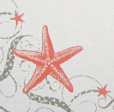 Star Fish Drawings, Star Fish Painting, Star Fish Tattoo, Sea Organisms, Starfish Illustration, Starfish Drawing, Fish Outline, Ocean Pattern, Beachy Art