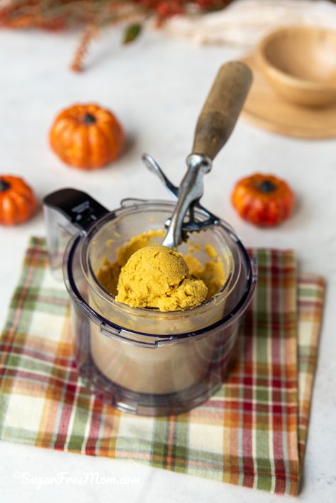 Ninja Creami Low Carb Keto Pumpkin Spice Ice Cream Keto Pumpkin Ice Cream Ninja Creami, Ninja Creami Low Carb, Low Carb Pumpkin Pancakes, Pumpkin Ice Cream Recipe, Chocolate Pumpkin Bread, Pumpkin Spice Ice Cream, Creami Recipes, Pumpkin Ice Cream, Easy Pumpkin Pie