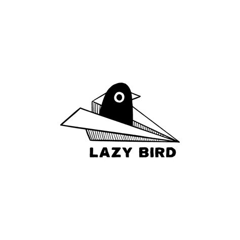 Lazy Bird logo | 99designs Seni Mural, Bird Logo Design, Inspiration Logo Design, 3d Logo Design, Graphisches Design, Bird Logo, Logos Ideas, Gaming Logo, Bird Logos