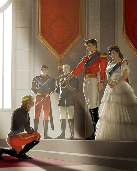 @catneylang on Instagram: "[Knight Caesar / Prince Joseph AU] The Prince Appoints his personal knight 🗡️ In the background is Mario Zeppeli and Speedwagon! In this au, George, Joseph’s father, still passes away when Joseph is young. Lisa Lisa rules the throne by herself. Mario Zeppeli is the head of the royal knights, and he’s so proud to see his son be the prince’s royal knight 🥹" Royal Knight, Battle Tendency, Lisa Lisa, The Throne, Just Run, So Proud, You Are Awesome, Knights, Mario