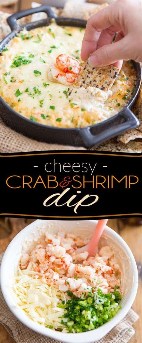 Crab And Shrimp Dip, Cheesy Crab Dip, Appetizers Gourmet, Shrimp And Crab Dip, Appetizers Shrimp, Christmas Seafood, Appetizers Cold, Appetizers Seafood, Gourmet Seafood