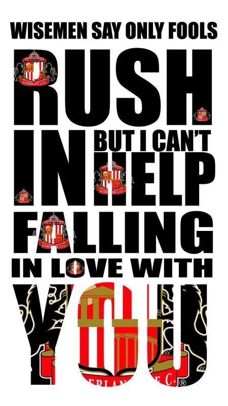 Wisemen Say word art with crest #sunderland #safc #elvis Sunderland Tattoo, Sunderland Wallpaper, Safc Football, Elvis Tattoo, Sunderland Football, Black Cat Tattoo, Football Bedroom, Sunderland Afc, Gimme Shelter