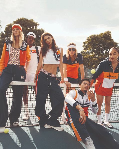 Jay Critch and Emily Ratajkowski Get Sweaty in the New Kors x Ellesse Campaign Haute Couture Style, Leni Klum, Vintage Sportswear, 80s Outfit, Adidas Fashion, Performance Wear, Emily Ratajkowski, Cotton Polo Shirt, Sportswear Brand