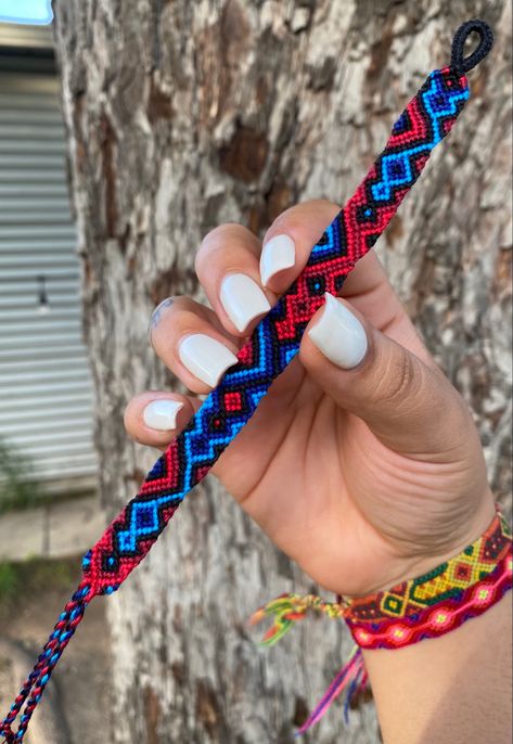 BB# 26993– Blue and Red friendship Bracelet 💙❤️🕸️🕷️ Red And Blue Friendship Bracelet, Blue And Purple Friendship Bracelet, Blue And Green Friendship Bracelet, Spider Man Friendship Bracelet, Spiderman Friendship Bracelet, Red Friendship Bracelet, Spiderman Bracelet, Green Friendship Bracelet, Spiderman Across The Spider Verse