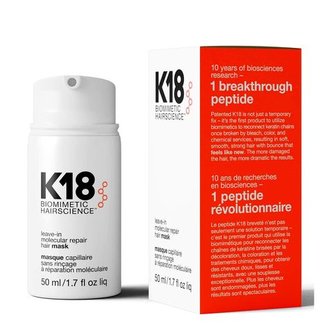 K18 Leave Molecular Hair Repair Hair Mask At Home, Products For Damaged Hair, Damaged Curly Hair, Repair Hair Mask, Stop Hair Breakage, Hair Mask For Damaged Hair, Hair Repair Mask, Repair Hair, Repair Mask