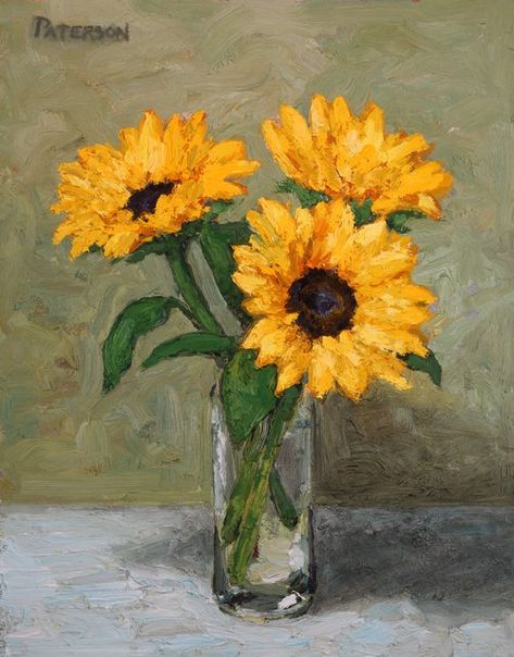 Vase Of Sunflowers, Sunflowers In Vase, Portraits In Oil, Sunflower Vase, Commission Portrait, Still Life Oil Painting, How To Make Paint, San Francisco Bay, San Francisco Bay Area