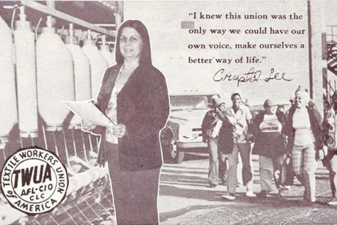 Labor Rights History - Crystal Lee Sutton the Real Life Norma Rae - https://hddls.co/2R2FlMn Norma Rae, Lee Jordan, Bryan Fury, Labor Rights, Southern Heritage, Western Nc, Workers Union, Health Policy, J P