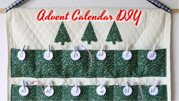 Advent Calendar DIY - Simple Sewing Tutorial Simple Sewing Patterns, Simple Sewing Tutorial, Advent Calendar Diy, Christmas Advent Calendar Diy, Christmas Sewing Projects, Christmas Stocking Pattern, Diy Calendar, Diy Advent Calendar, Diy Art Ideas