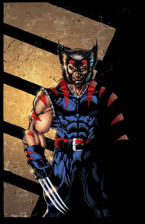 Wolverine Comic Art, Wolverine Costume, Wolverine Artwork, Xman Marvel, Age Of Apocalypse, James Howlett, Xmen Art, Wolverine Comic, Wolverine Logan