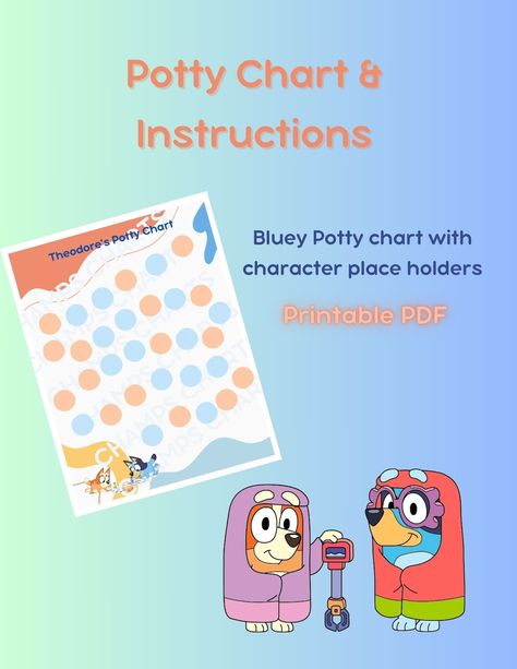 Potty Reward Chart, Potty Chart, Chore Chart Template, Potty Training Chart, Paper Supplies, Reward Chart, Chore Chart, Potty Training, Stationery Design