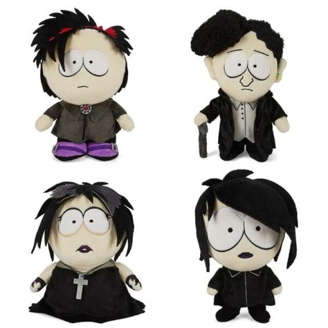 Just found this amazing item on AliExpress. Check it out! $8.49 20％ Off | 4pcs Southed Parks Plush Toy Gothic Style Halloween Series Figures Pillow Plushie Doll Soft Stuffed Room Decor For Kid Gift South Park Toys, South Park Game, Goth Kids, South Park Funny, Halloween Series, South Park Fanart, Down South, Cute Toys, Gothic Style