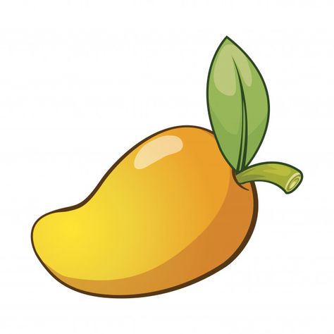 Icono de dibujos animados de mango Vector Premium | Free Vector #Freepik #vector #freecomida #freeicono #freenaturaleza #freedibujos-animados Mangoes Drawing, Mango Pic, Mango Cartoon, Mango Drawing, Mango Vector, Fruit Logo, Kawaii Fruit, Fruit Cartoon