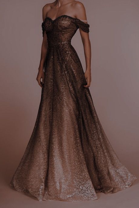 Brown Gown, Queen Dresses, Ethereal Dress, Prom Dress Inspiration, Fairytale Dress, Prom Outfits, Fantasy Dress, Brown Dress, Outfit Casual