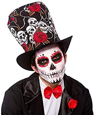 Wicked Unisex Sombrero Copa Voodoo Cráneos Rosas día Todos Santos Accesorio Partido: Amazon.es: Juguetes y juegos Mexican Fancy Dress, Voodoo Halloween, Mexican Halloween, Wicked Costumes, Dead Makeup, Diy Costumes Kids, Fancy Dress Party, Sugar Skull Makeup, Face Painting Halloween