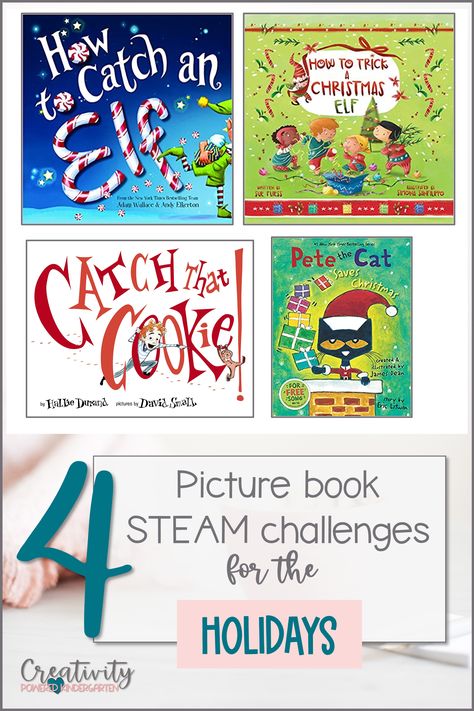 Are you looking for Christmas STEM activities for your Preschool, Kindergarten, or 1st Grade students? Here are four holiday-themed and Christmas read alouds perfect for your Christmas classroom activities planning! Students practice cooperative learning, turn-taking, communication, and creative problem-solving skills when they participate in STEM challenges. Read all about it on my blog! Christmas Stem Kindergarten, Christmas Read Alouds With Activities, Stem Activities For Preschool, Christmas Read Alouds, Christmas Classroom Activities, December Stem, Christmas Stem Challenge, Christmas Stem Activities, Christmas Read Aloud