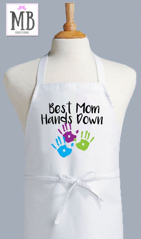 Apron for Mom Personalized Apron Mother's Day by MacyBlueDesigns Mens Apron, Apron Men, Womens Apron, Monogrammed Apron, Do Crafts, Personalized Apron, Custom Apron, Diy Apron, Craft Apron