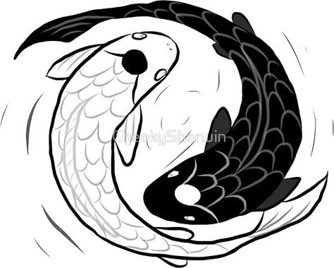 IPad Drawing of Koi Fish Ying Yang Yon And Yang Koi Fish Tattoo, Yon And Yang, Fish Ying Yang, Japanese Tattoo Koi, Koi Fish Drawing Tattoo, Tattoo Koi Fish, Koi Fish Tattoo Meaning, Jing Y Jang, Yin Yang Fish