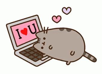 ILove You Pusheen GIF - ILoveYou Pusheen Laptop - Discover & Share GIFs Rapunzel Gif, Pusheen Valentines, Pusheen Gif, Pusheen Collection, Pusheen Love, Pusheen Stickers, Pusheen The Cat, Pusheen Cute, Pusheen Cat