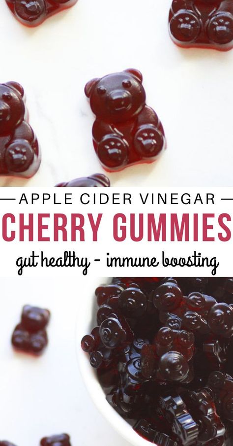 Honey Tart, Healthy Gummies, Homemade Gummies, Grass Fed Gelatin, Apple Cider Vinegar Gummies, Gummies Recipe, Gelatin Recipes, Tart Cherry Juice, Comidas Fitness