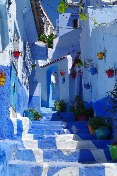 Blue City Morocco, Morocco Photography, Morocco Aesthetic, Manga Drawing Tutorials, 강아지 그림, House Of Beauty, Blue City, Dream Destinations, Mykonos