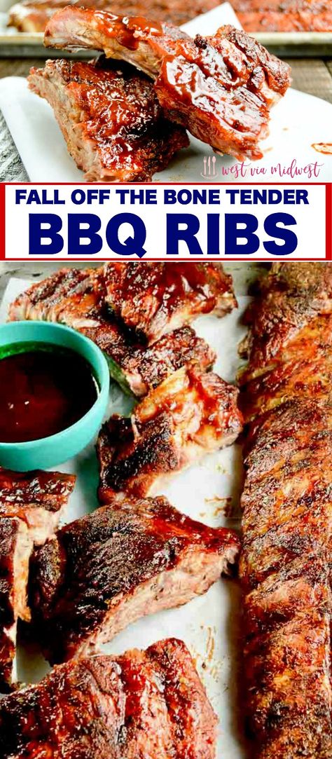 Slow Cook Ribs On Grill, Ribs Grill, Grill Foods, Cowboy Cooking, Ribs Recipes, Ribs In Oven, Grill Meat, Bbq Recipes Ribs, Tangy Bbq Sauce